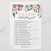 Papier Connais-tu bien le jeu de fille anniversaire ? (Devant / Derrière)