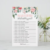 Papier Connais-tu bien le jeu de fille anniversaire ? (Debout devant)