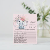 Papier Connais-tu bien maman Baby shower Game (Debout devant)