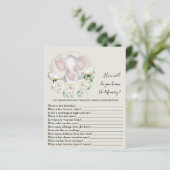 Papier Connais-tu bien maman Baby shower Game (Debout devant)