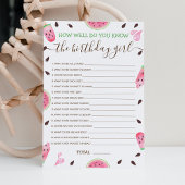 Papier Connaissez-Vous Bien Anniversaire Fille Editable J