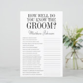 Papier Connaissez-Vous Bien La Groom LGBTQ ? (Debout devant)