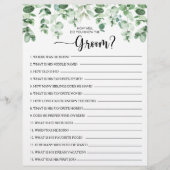 Papier Connaissez-vous bien le jeu de Fête des mariées Gr (Devant)