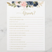 Papier Connaissez-vous bien le jeu de Fête des mariées Gr (Devant)