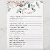 Papier Connaissez-vous bien le jeu de Fête des mariées Gr (Devant)