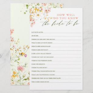 Papier Connaissez-Vous Bien L'Épouse Pour Être Fête des m