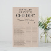 Papier Connaissez-Vous Bien Les Pièces Rustiques LGBTQ ? (Debout devant)