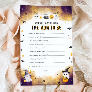 Papier Connaissez-Vous Bien Maman Halloween Baby Game