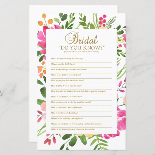 Papier Connaissez-Vous Jeu De Douche, Jeu De Fête des mar (Devant / Derrière)