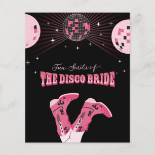 Papier Connaissez-vous le jeu de mariée de fille disco