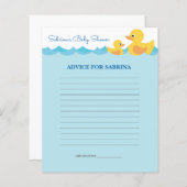 Papier Conseil à maman pour être en caoutchouc Canard Bab (Devant / Derrière)