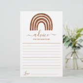 Papier Conseil Arc-en-ciel en terre cuite pour la maman à (Debout devant)