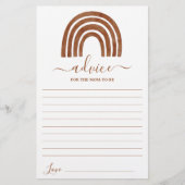 Papier Conseil Arc-en-ciel en terre cuite pour la maman à (Devant)