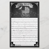 Papier Conseil Baby shower Halloween vintage Stroller (Devant)