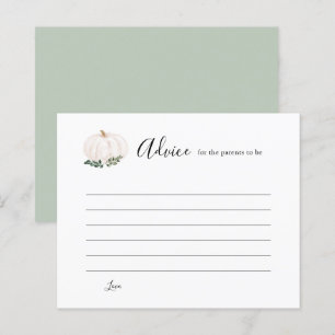Papier Conseil Bébé Citrouille Blanc Pour Les Parents À Ê