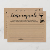 Papier Conseil capsule temps couple douche anglais espagn (Devant / Derrière)