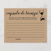 Papier Conseil capsule temps couple douche anglais espagn (Dos)