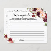 Papier Conseil capsule temps couple douche anglais espagn (Devant / Derrière)