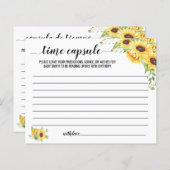 Papier Conseil capsule temps pour bébé anglais espagnol (Devant / Derrière)