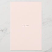 Papier Conseil de Fête des mariées de script noir pour la (Dos)