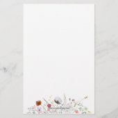 Papier Conseil de Fête des mariées fleur sauvage pour la (Dos)