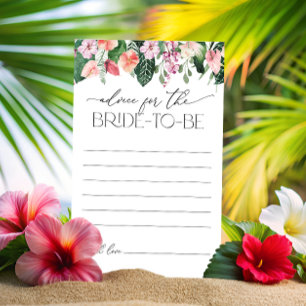 Papier Conseil de Fête des mariées florale tropicale pour
