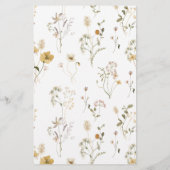 Papier Conseil de printemps du fleur sauvage pour la mari (Dos)