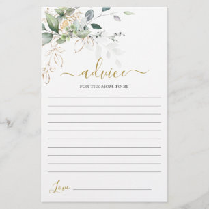 Papier Conseil de verdure simple pour la maman à être car