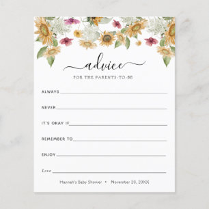 Papier Conseil des tournesols pour les futurs parents
