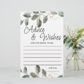 Papier Conseil et souhaits Fête des mariées de verdure Je (Debout devant)