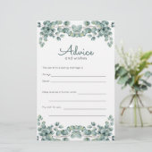 Papier Conseil Fête des mariées Eucalyptus verdure (Debout devant)