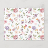 Papier Conseil Fleur sauvage élégant et souhaite spectacl (Dos)