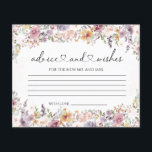 Papier Conseil Fleur sauvage élégant et souhaite spectacl<br><div class="desc">Présentation de la carte de Fête des mariées "Conseil et souhaits Fleur sauvage". Nous avons minutieusement décoré cette pièce élégante et délicate, conçue exclusivement pour cette occasion spéciale. Cette carte incarne l'essence de la tendresse, de la beauté et de la grandeur de la future mariée. Le point central de cette...</div>