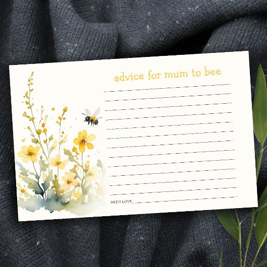 Papier Conseil Fleur sauvage Jaune Maman À Être Baby show