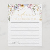 Papier Conseil fleur sauvage Pour Bébé Pour Les Parents À (Devant)