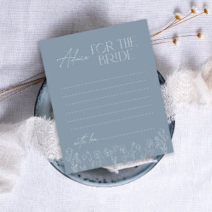 Papier Conseil floral bleu poussiéreux minimal pour la ma