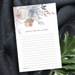 Papier Conseil Floral Chic Blush Aquarelle Pour Couple