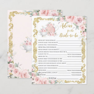 Papier Conseil flush Floral Tea Party pour la mariée être
