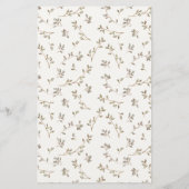 Papier Conseil Panier Floral Teddy Pour Maman Baby shower (Dos)