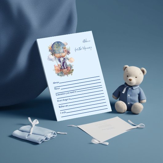 Papier Conseil pour le jeu de Baby shower maman
