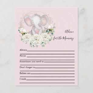 Papier Conseil pour le jeu de Baby shower maman