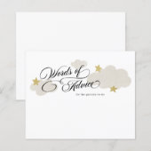 Papier Conseil pour les parents à être Stars Cloud Baby s (Devant / Derrière)