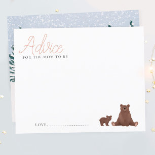 Papier Conseil pour maman d'être l'ours d'hiver Baby show
