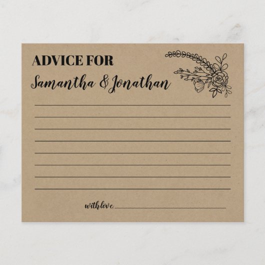 Papier Conseil pour une douche en couple heureux anglais (Devant)