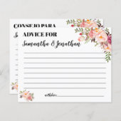 Papier Conseil pour une douche en couple heureux anglais  (Devant / Derrière)