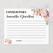 Papier Conseil pour une douche en couple heureux anglais  (Dos)