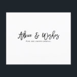 Papier Conseil & Souhaits Wedding shower de script modern<br><div class="desc">Personnaliser pour tout événement.</div>