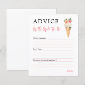 Papier Conseil sur la Fête des mariées de crème glacée po (Devant / Derrière)
