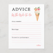Papier Conseil sur la Fête des mariées de crème glacée po (Devant)