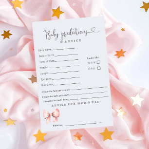 Papier Conseil sur les prévisions minimalistes de Baby sh